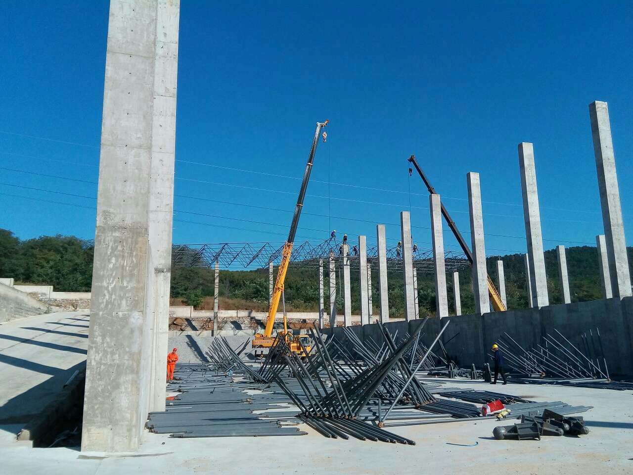 安陆搅拌站网架